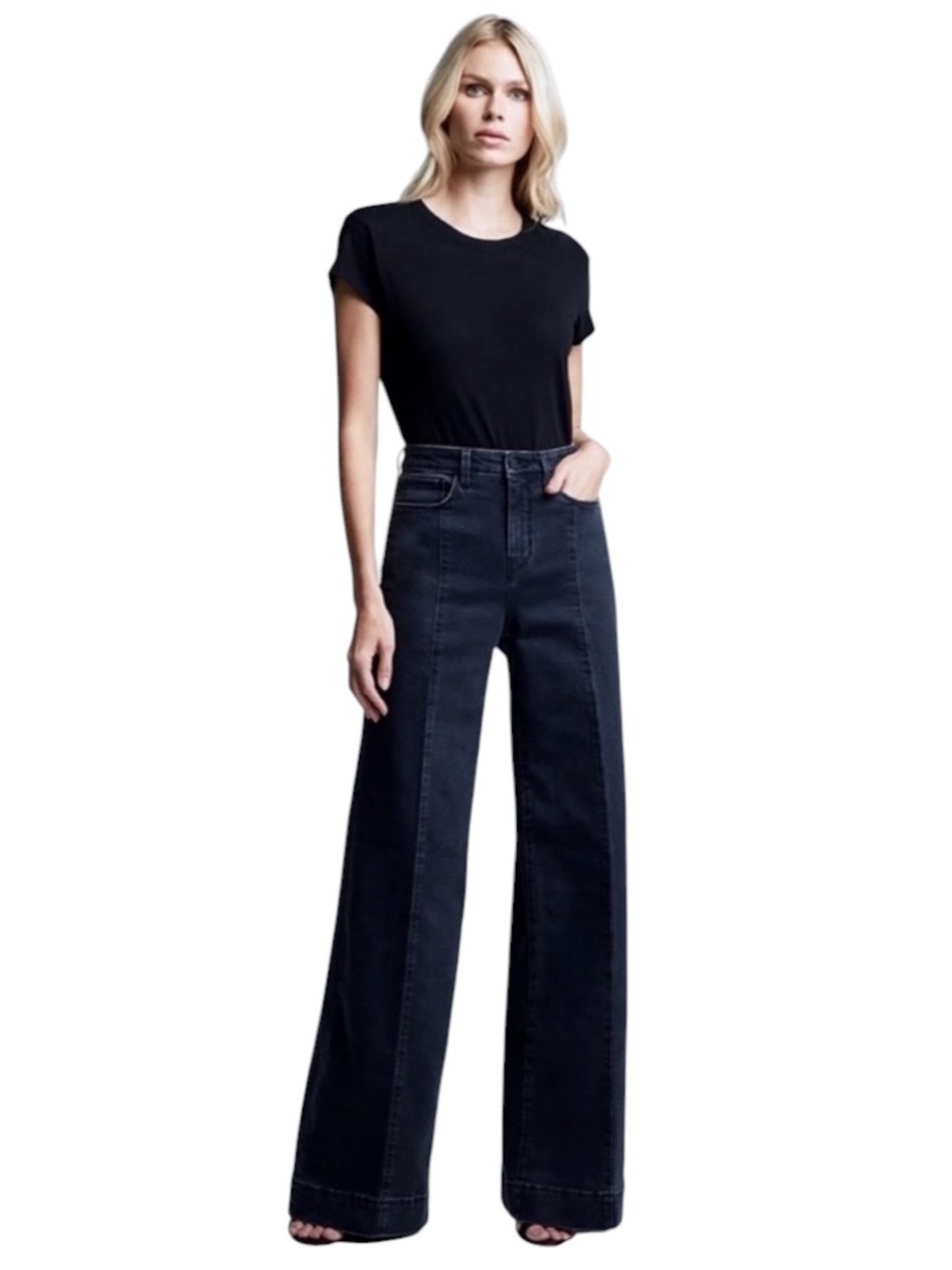 L’AGENCE Sandy High Rise Wide Leg Jeans - Size: 26